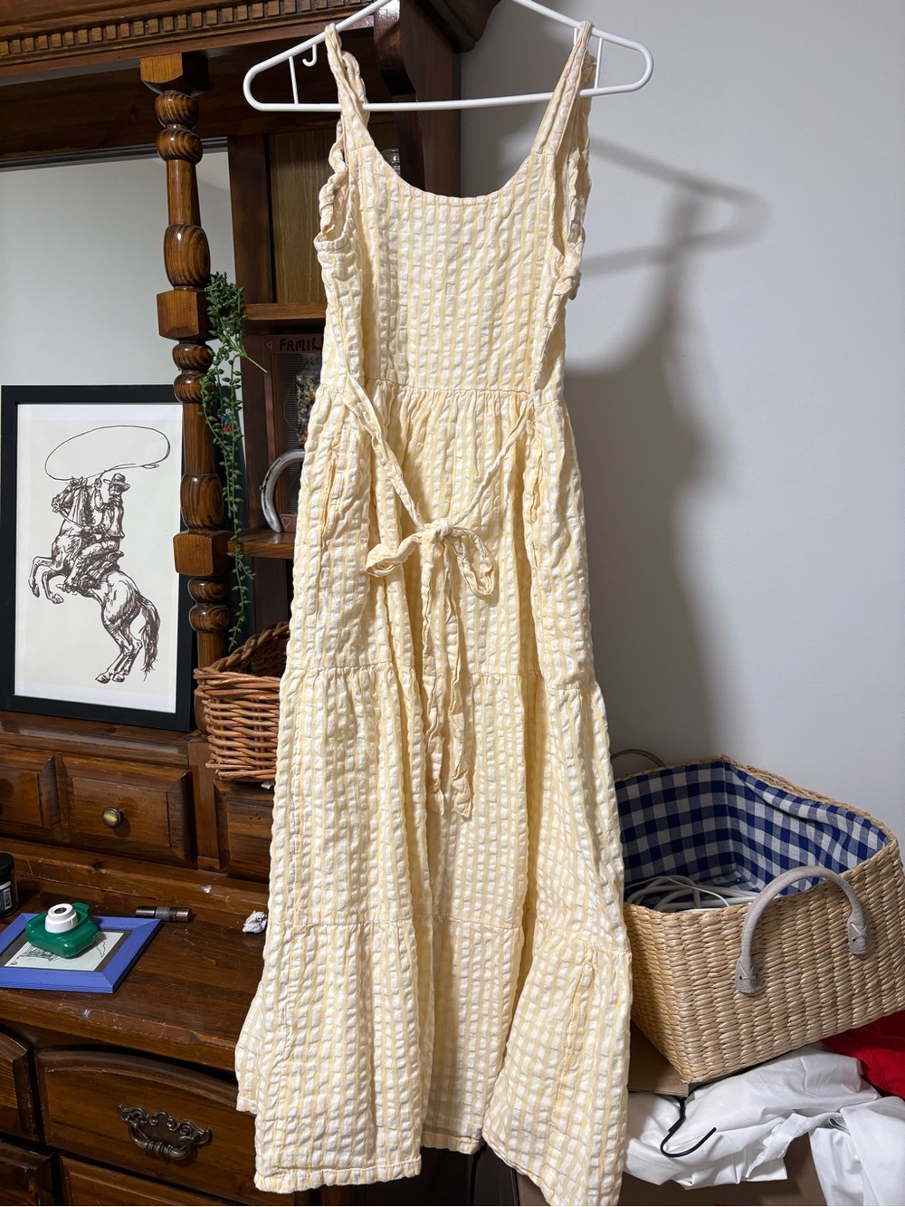 Little Cottonwood Yellow Gingham Magnolia XS